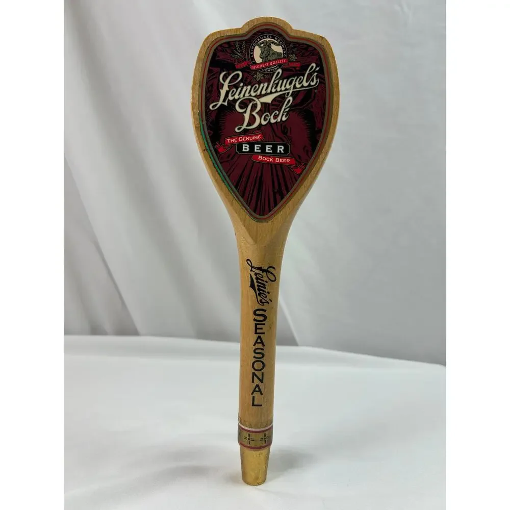 Leinenkugel's Bock Seasonal Beer Tap Handle Wood Draft Faucet Pull Knob